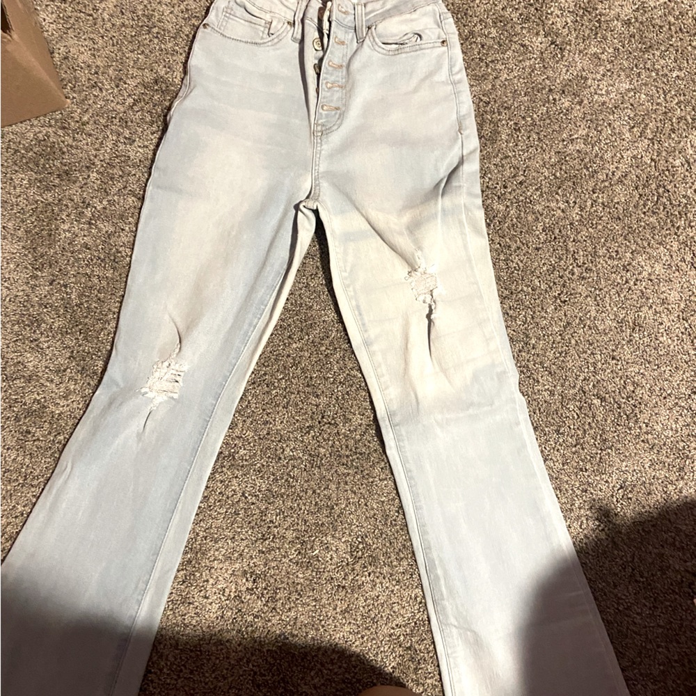 Wide flare Jeans hood material and quality